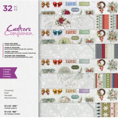Crafters Companion Card Making Pad Designpapiere - Make And Send Christmas